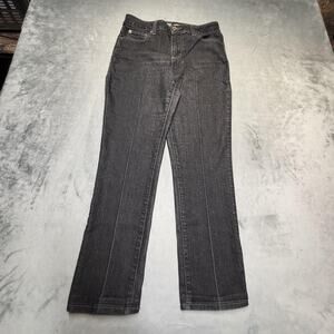 DKNY Jeans Womens 8R Black Soho Skinny Slim Stretch 5-Pocket Zip Denim